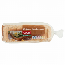Cоор vollkorn toast kenyér 500 g pékárú