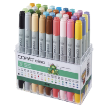 COPIC Ciao alkoholos marker készlet - Brillance (36 db) filctoll, marker