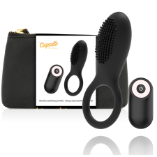 COQUETTE TOYS COQUETTE Chic Desire Távirányítós, újratölthető péniszgyűrű fekete-arany péniszgyűrű