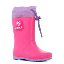 Coqui Rainy Collar Frog villogó magenta gyerek gumicsizma Méret:29 gyerek csizma, bakancs