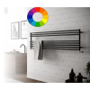 Cordivari Színes radiátor - Cordivari Gloria 22 Wide 1200x395 sötétszürke design törölközőszárító. Rendelhető fekete piros kék sárga zöld barna lila narancs drapp színben