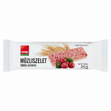 Cornexi Food Kft. Coop vörös áfonyás müzliszelet 25 g csokoládé és édesség