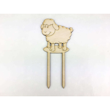 Corolla Exp-Imp. Kft Natúr fa - Beszúrós duci bárány 8cm dekorációs kellék