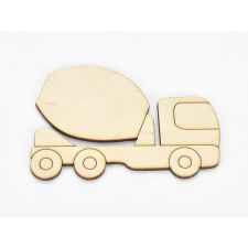 Corolla Exp-Imp. Kft Natúr fa - Betonkeverő autó 6x9cm dekorációs kellék