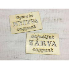 Corolla Exp-Imp. Kft ZÁRVA NYITVA +szöveg tábla dekorációs kellék