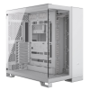 Corsair CORSAIR 6500X Tempered Glass Mid-Tower számítógépház, fehér