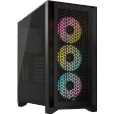 Corsair iCUE 4000D RGB AIRFLOW Black számítógép ház