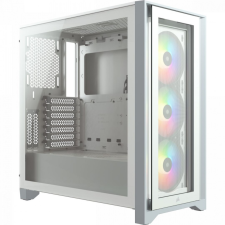 Corsair iCUE 4000X RGB Tempered Glass White számítógép ház