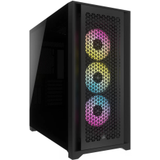 Corsair iCUE 5000D RGB AIRFLOW fekete számítógép ház