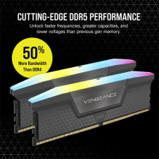 Corsair Memória VENGEANCE RGB DDR5 32GB 5600MHz CL40 AMD EXPO (Kit of 2), szürke memória (ram)