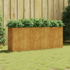  corten acél kerti magaságyás 200x40x80 cm kerti tárolás