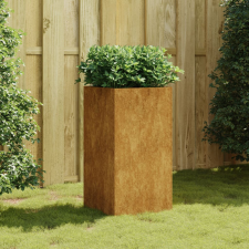  Corten acél növénytartó 40x40x80 cm kerti tárolás