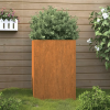  corten acél növénytartó 52x48x75 cm