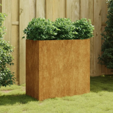  Corten acél növénytartó 80x40x80 cm kerti tárolás