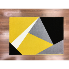 CORTINATEX Barcelona 198 sárga geometriai mintás szőnyeg 80x150 cm lakástextília