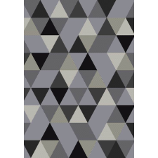 CORTINATEX Barcelona B430A_FMF67 szürke geometriai mintás szőnyeg 200x290 cm lakástextília