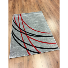 CORTINATEX Barcelona E742 szürke-piros szőnyeg 120x170 cm lakástextília