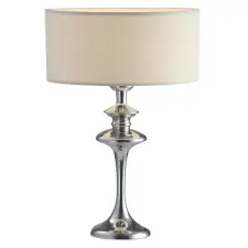 Cosmolight glamour klasszikus asztali lámpa abu dhabi fehér króm cost01413ch-wh világítás
