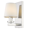 Cosmolight glamour klasszikus fali lámpa london fehér króm cosw01014ch-wh