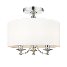 Cosmolight glamour modern mennyezeti lámpa abu dhabi fehér króm cosc03466ch-wh világítás