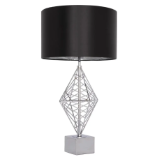 Cosmolight modern asztali lámpa caracas króm fekete ezüst cost01960ch világítás