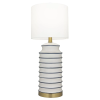 Cosmolight modern asztali lámpa coastal fehér sárgaréz cost01026br-wh