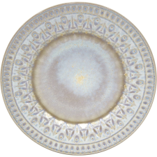 Costa Nova Cristal lapos tányér, nacar, magasság: 22 mm, átmérő: 222 mm tányér és evőeszköz