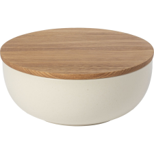 Costa Nova "Pacifica" fedővel rendelkező tál, magasság: 101 mm, átmérő: 251 mm, vanília reform élelmiszer