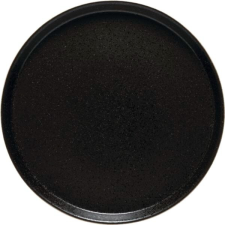 Costa Nova Sekély tányér, Costa Nova Notos 29,7 cm, fekete, megemelt perem tányér és evőeszköz