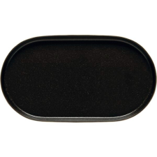 Costa Nova Tálaló tányér, Costa Nova Notos 18,6 cm, fekete, ovális tányér és evőeszköz