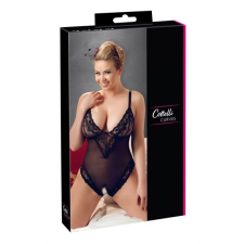 Cottelli Collection Cottelli Plus Size - csipkés body (fekete) [Opció: XXXL] body