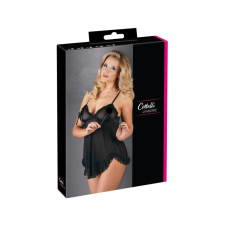 Cottelli - Lenge, fodros babydoll (fekete) bugyi, női alsó