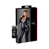 Cottelli Plus Size - fényes hosszúujjú party overall (fekete)