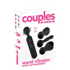 Couples Choice - akkus, melegítős masszírozó vibrátor (fekete) vibrátorok
