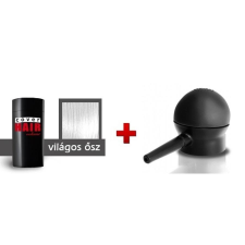 Cover Hair Volume hajdúsító, 30 g, világos ősz + szórófej hajformázó