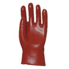 Coverguard 3519-20 PVC 27 cm-es piros sav-, lúg-, benzinálló munkavédelmi kesztyű