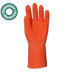 Coverguard 3817-20 Narancs latex, saválló, vágásbiztos, csúszásgátló, erősített munkavédelmi kesztyű, 32cm