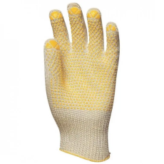 Coverguard 4455 KÖTÖTT VÉKONY FEHÉR ABRALON/NYLON KESZTYŰ, SÁRGA PÖTTYÖS_9 (G)