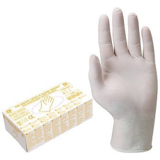 Coverguard 5806-10 Latex egyszerhasználatos vizsgálókesztyű, munkavédelmi kesztyű, púderozott 100 db