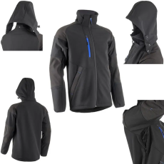 Coverguard 5YKY0102XL YUKI II SOFTSHELL DZSEKI FEKETE/KÉK_XXL (G)