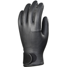 Coverguard BÉLELT FEKETE NITRIL VÉDŐKESZTYŰ, TÉPŐZÁRAS CSUKLÓVAL_9 (ST)