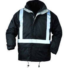 Coverguard BODYGUARD FEKETE 4/1 TÉLIKABÁT, FÉNYVISSZAVERŐ CSÍKKAL_S