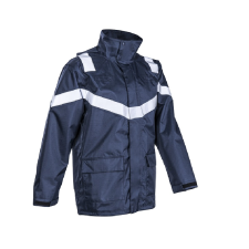Coverguard Dagda lángálló PU esőkabát (sötétkék, 2XL) munkaruha