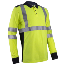 Coverguard Ekhi hosszú ujjú Fluo sárga lángálló és ant. póló