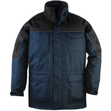 Coverguard Euro Protection Ripstop kabát tengerkék/fekete (sötétkék/fekete, L) munkaruha