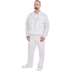 Coverguard Fehér pamut deréknadrág (fehér, 56)