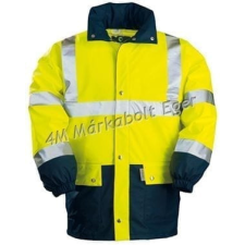 Coverguard Fluo sárga/kék pu esőkabát láthatósági ruházat
