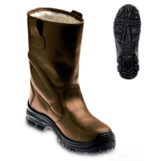 Coverguard Footwear PIEMONTITE barna színbőr Coverguard S3 SRC CI munkavédelmi csizma szőrmebélésdel, 9PIEM