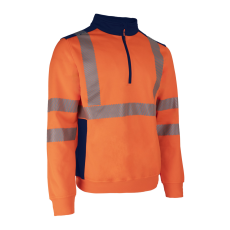 Coverguard FRISS FLUO NARANCS/SÖTÉTKÉK PULÓVER_M
