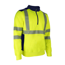 Coverguard FRISS FLUO SÁRGA/SÖTÉTKÉK PULÓVER_XL